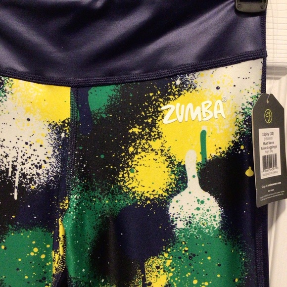 Zumba Wear Womens Night Sky Must Move Ankle Leggings Size XS - Picture 5 of 10
